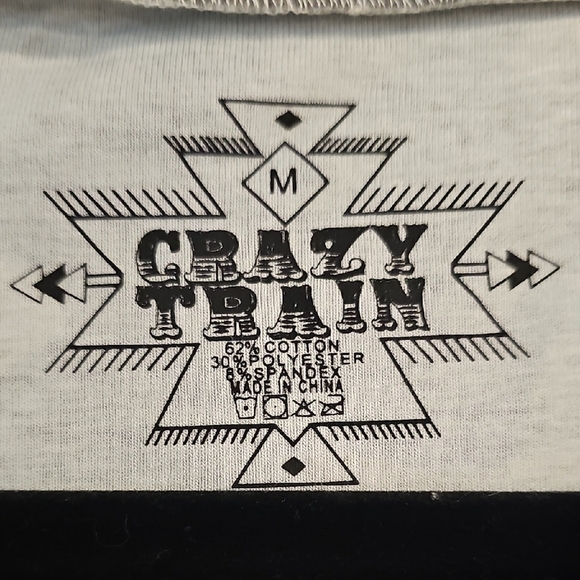Crazy Train Graphic Tee - Black and White - Picture 2 of 3